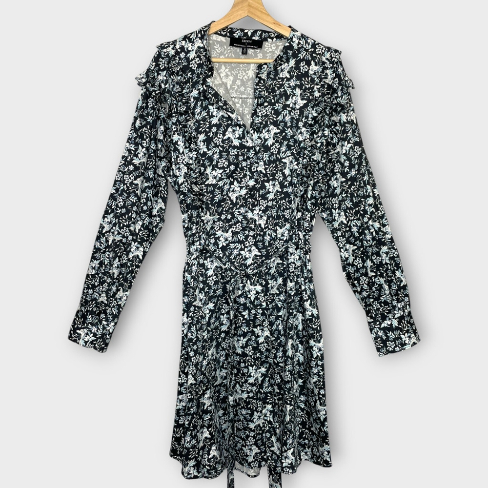 ERDEM x Universal Standard Primrose Ruffle Shirt Dress Floral Plus Sz 18-20 NWT